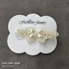 Nueva horquilla de perla para niña, pinza de pico de pato, pinza para el cabello rota, pinza de perla de una palabra, accesorios para el cabello, tamaño de barrido, regalo de empuje