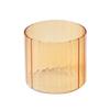 Portavelas de Vidrio Transparente Redondo de Alta Gama Taza para Velas DIY Velas Aromáticas de Colores Recipiente Decoración para Bar Restaurante