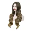 Pelucas Europeas y Americanas para Mujer, Peluca Larga Sintética Ondulada Degradada, Pelucalargaonduladasintética, Estilo Celebridad