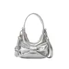 Bolso Coreano Dulce con Lazo para Mujer Moda Verano 2025 Lujo Ligero Versátil Mini Bolso de Hombro Cruzado