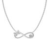 Moda Luz Luxo S925 Colar de Prata Esterlina Feminino Cruz Estrela Lua Arco Coração Forma Geométrica Zircão Clavícula Corrente Atacado