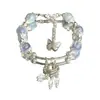 Pulsera de Cereza con Lazo Estilo Dulce y Femenino Más Vendida Diseño de Instagram Regalo para Mejor Amiga Novia