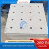 Placa de filtro de concreto cimentício, placa de filtro de concreto armado em local de esgoto, 49 furos, 56 furos, instalação porta a porta