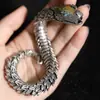 Pulsera Original con Diseño de Serpiente para Hombre, Trendy Ins, Dominante Elegante, Pulsera de Grado Colección Zodiacal Retro y Diseño de Pulsera