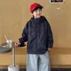 Ropa para Niños Tongku Moda Otoño 2026 Ropa Deportiva para Exteriores Chaqueta para Niños con Capucha de Retazos Cortavientos de Moda para Niños