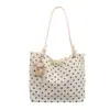 Bolso tote fresco de moda para mujer de este año, nuevo estilo otoño 2026 bolso de hombro chic de lunares, bolso para el antebrazo para ir al trabajo