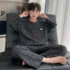 Pijama de Dibujos Animados para Niños 2025 Nuevo Traje de Dos Piezas con Pantalón de Manga Larga para Niños Mayores Ropa de Casa