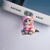 Tapón de Polvo para Teléfono de Acrílico con Dibujo de Gatito Caricatura Lindo 2D Transfronterizo Adecuado para Teléfonos Tipo-C y Apple