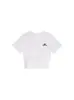 Camiseta Gris de Cuello Redondo y Manga Corta para Mujer, Nueva Tendencia de Verano Estilo Americano Diseño de Letras de Marca Top Chica Picante