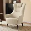 Sofá de Um Lugar Estilo Americano Luxo Leve Moderno Simples Designer Nórdico Varanda Sala de Estar Hotel Encosto Alto Casual Cadeira Tigre
