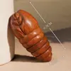Escultura em Madeira de uma Ninfa de Cigana, uma Pequena Peça Artesanal de Madeira para Brincadeiras Manuais, uma Obra-Prima Que Rompe Sua Casca, Item Artesanal Portátil e Rotativo