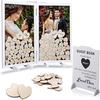 Placa de Bênção de Casamento Estilo Europeu Quadro de Assinaturas Caixa Criativa de Assinaturas Placa de Assinaturas Marca Conjunto de Decorações para Casamento e Aniversário Montagem