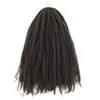 Ponto de fábrica tranças Marley Cabelo de lagarta grande africana trança suja peruca cabeça explosiva crochê cabelo fofo