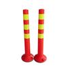 Venta al por mayor directa de fábrica columna de advertencia de PVC columna de protección anticolisión vial pila de aislamiento de partición columna de plástico reflectante de seguridad