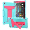 Aplicável ao Amazon Fire HD10 2019 capa de tablet de silicone suporte de PC à prova de choque resistente a quedas HD8 capa protetora