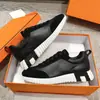Marca H 26 Europea y Americana Unisex Pareja Moda Cuero Genuino Zapatos Casuales Versátiles Tenis Blancos Malla Panda Zapatos Deportivos para Correr