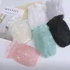 Mangas de Encaje Translúcido para Mujer, Mangas de Chaqueta de Plumas Cortas de Encaje Bordado, Mangas Antifouling para Oficina y Estudiantes