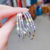 Brincos Long Rui de Círculo Totalmente Cravejados Estilo Europeu e Americano Personalidade Transfronteiriça Ear Cuff em Forma de C Cravejado com Strass Brincos para Mulheres Desejo Acessórios de Novo Estilo