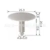Fijaciones de nailon a presión de plástico para automóviles, remaches de plástico, fijaciones de plástico para revestimiento de guardabarros, clips universales