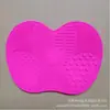 Esponja de Silicone para Limpeza de Maçã Escova para Limpeza de Pincéis de Maquiagem Pad Especial com Ventosa Pequeno Pad de Maçã Fábrica Ponto de Venda Atacado