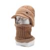 Sombrero de anciano para hombre, sombrero de lana de punto cálido de invierno para abuelo, sombrero de protección para los oídos con forro polar de invierno para papá de mediana edad y anciano