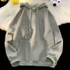 Sudadera con capucha para hombre, talla grande, peso pesado, Otoño/Invierno, Marca de moda, Estilo americano, Chic perezoso