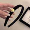 Diadema de nicho retro dorado estándar francés que combina con todo, pinza para el cabello estilo Hong Kong, banda para el cabello de alta calidad para presionar el cabello, accesorios para el cabello para mujer