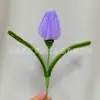 Flor Artificial Palo Retorcido Tulipán Pétalo Múltiple Flor Eterna Hecho a Mano Empresa Compra al por Mayor Ramo Palo Retorcido Ramo Producto Terminado