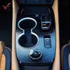 Adecuado para Nissan X-Trail 21-22 Modificado Portavasos Central de Engranajes Frontales Marco Decorativo Brillante Electroplateado