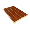 Tablero de madera fonoabsorbente al por mayor personalizado sala de batería KTV Aislamiento acústico algodón pared interior fonoabsorbente y silenciador tablero de madera material de aislamiento acústico