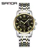 Sanda Nuevo Caliente 7039 Reloj para Hombre con Calendario Moda Luminoso Tendencia Fresco Creativo Reloj para Hombre