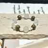 [Sodalita Blanca] Pulsera de Cristal Pulsera Pulsera de Cuentas Pulsera de Cristal Natural para Mujer Sensación de Lujo Ligero y Alta Gama