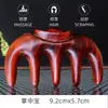 Peine Masajeador de Meridianos de Sándalo Dorado, Peine Masajeador de Sándalo Verde, Peine de Sándalo Rojo, Peine para el Cabello de Sándalo Morado, Caja de Regalo con Grabado