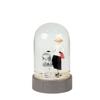Marca Regalo Bola de Nieve Personalizada Adornos de Bola de Cristal de Resina Lujo Accesible Decoración de Escritorio Nieve Cayendo Automáticamente con Caja de Regalo