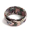 Diadema Bohemio Ins Versátil Elegante Nudo Cruzado Diadema Deportiva de Yoga Estampada Versión Ancha para Mujeres con Coronilla Alta