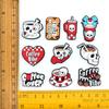 Serie de Tazas de Café de Halloween Transfronterizas Flor para Zapato Agujero para Zapato Accesorios para Zapatos DIY Extraíble Goma Suave Zapato de Jardín Hebilla Decorativa