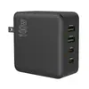 Cargador Rápido de Nitruro de Galio Pd100W Cargador Pd Enchufe Plegable Estándar de EE. UU. 2A2C Cargador de Portátil Multipuerto Transfronterizo