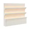 Pared de Fondo Divisoria de Pantalla de Papel de Dieciocho Estantes Móviles Plegables de Almacenamiento para Oficina Pantalla Luminosa de Oficina para Actividades