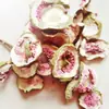Venta Caliente de Amazon Vela Aromática de Pétalos de Rosa Materiales para Manualidades Jabón de Flores Bolsita de Flores Secas Rodaja de Limón Qiao Mei Rojo