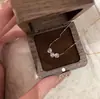 Collar S925 de Plata de Ley con Tres Diamantes Brillantes, Moda Minimalista Coreana y Japonesa, Estilo de Lujo Ligero de Gama Alta, Adecuado para el Uso Diario, Cadena para Clavícula