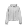 Sudadera con capucha y pedrería Hot-fix de diseño coreano para hombre y mujer, nueva de otoño, estilo casual holgado y perezoso, chaqueta cárdigan para pareja