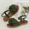 Sandálias de Verão com Base de Massagem Plus Size para Mulheres 2026 Novo Comércio Exterior Transfronteiriço Chinelos com Laço de Verão Plus Size para Mulheres Dropshipping TEMU