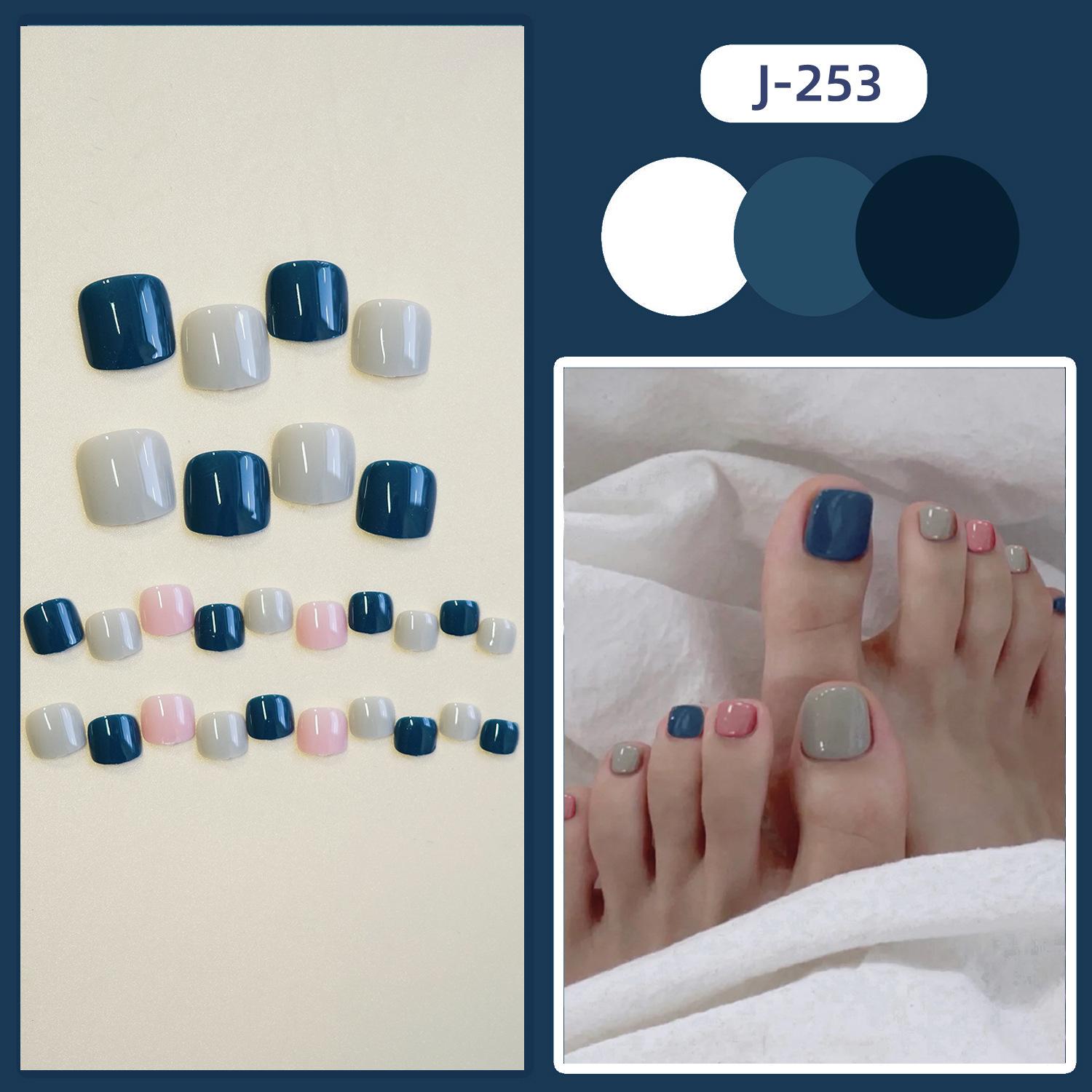 脚J-253冰灰粉蓝