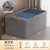 Caixa de Armazenamento de Grande Capacidade, Organizador de Guarda-Roupa, Solução de Armazenamento Dobrável para Roupas e Calças, Cesto de Armazenamento de Tecido