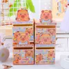 Cinta Desplegable Capibara, Forma Mini Linda, Sin Cortar, Varios Diseños, Decoración de Uñas, Pegatinas para Agenda