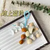 Pingente de bolsa de sino de vento de casca de fruta de Yunnan, artesanato de cura tecido DIY feito à mão, cordão de sino de vento, pingente, presente