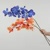 Novo produto transfronteiriço: orquídea Phalaenopsis artificial, Phalaenopsis de haste única, arranjo floral para casa, decoração de hall de hotel e salão de casamentos