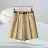 Moda Pantalones Cortos Lisos de Pierna Ancha 2026 Verano Nuevos de Cintura Alta Adelgazantes Casual Versátiles de Línea A Rectos Sueltos