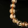 Pulsera de Cristal Dorado Natural Productos de Alta Calidad Cristal Cabello Piedra Cabello Shun Bola Anillo Perla Joker Anillo Individual Outlet de Fábrica