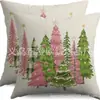 Serie de decoraciones navideñas para árboles de Navidad de Amazon transfronteriza: almohadas, cojines para el hogar, sofá, dormitorio y sillas
